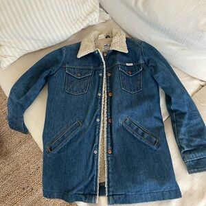 Vintage Wrangler Sherpa Denim Jacket